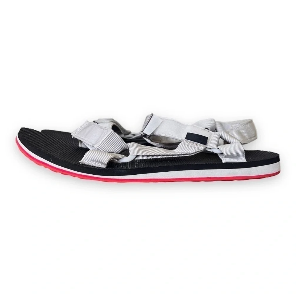 Teva Mens light Grey Original Universal Sport Adjustable Sandals Size 13